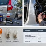 Zamena lampy stop-signala Lada Kalina
