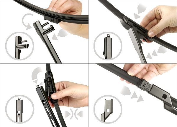 Universalnyiy adapter BOSCH Aerotwin Multi Clip - Как поменять резинку на дворнике